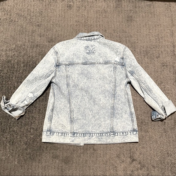 Abercrombie & Fitch Distressed Denim Jacket - Picture 3 of 4